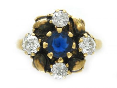 Sapphire Diamond Ring