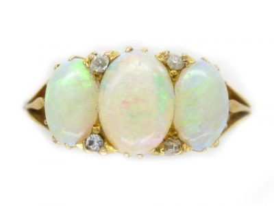 Opal & Diamond Ring