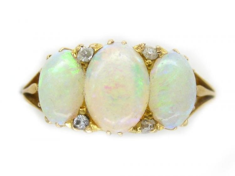 Opal & Diamond Ring