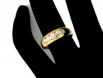 18ct Gold & Diamond Gypsy Ring