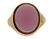 Carnelian Opening Signet Ring
