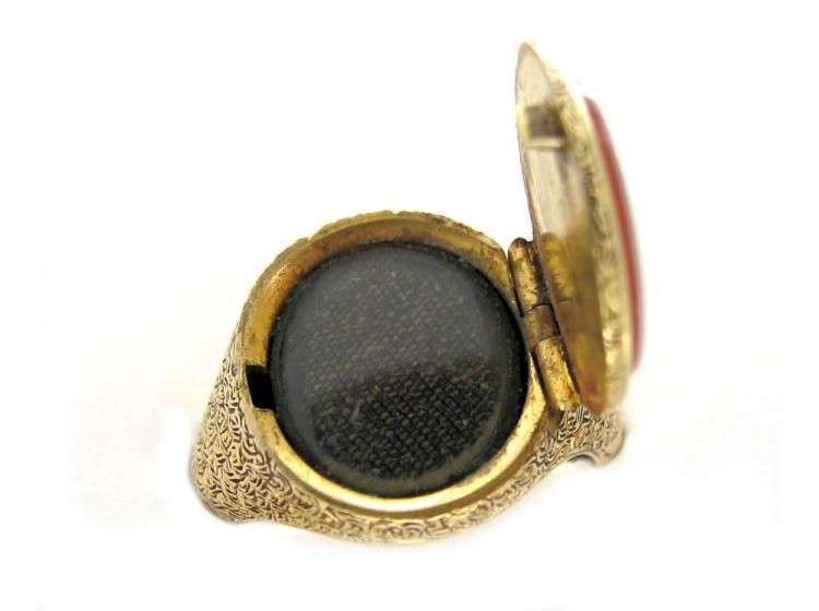 Carnelian Opening Signet Ring