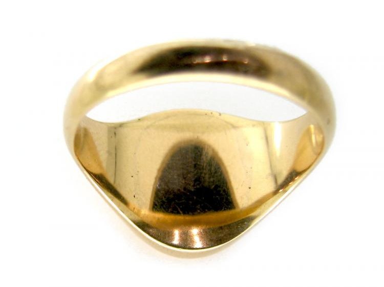 Engraved Bloodstone Signet Ring