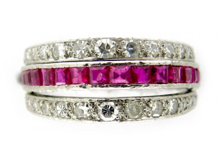 Sapphire, Diamond & Ruby Ring