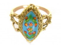 Enamel Floral Ring