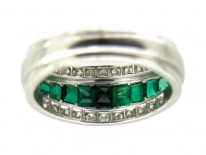 Art Deco Emerald & Diamond Ring