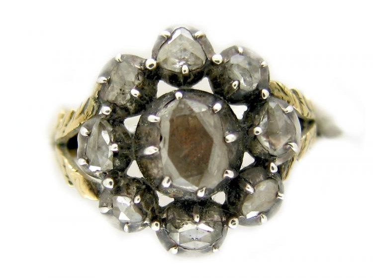 Georgian Diamond Flower Ring