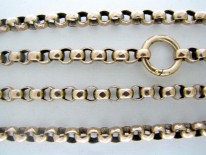 9ct Gold Long Victorian Chain