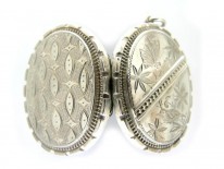 Butterfly & Bird Silver Locket