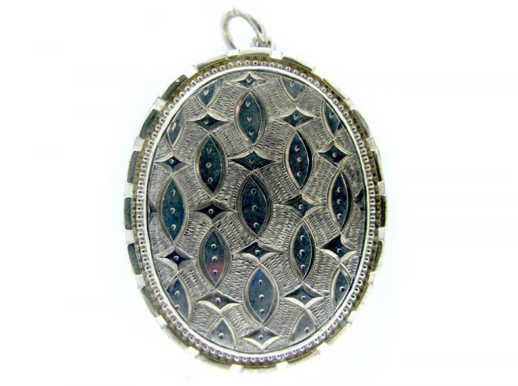 Butterfly & Bird Silver Locket