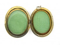 Victorian Enamel Silver Locket