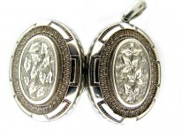 Oval Silver Locket