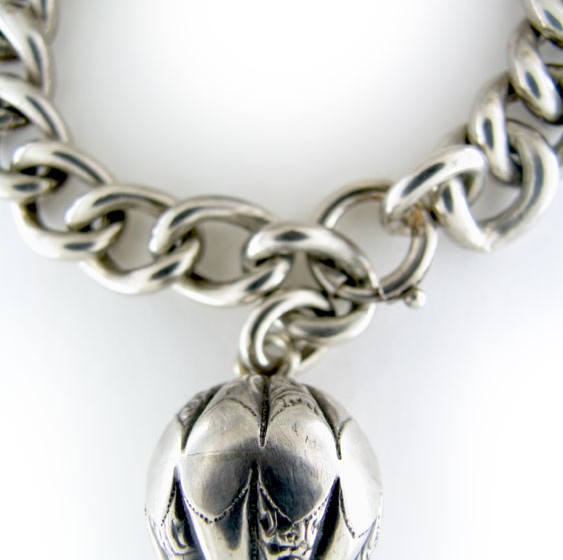 Curb Link Ball Bracelet