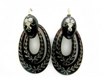 Tortoise Shell Pique Drop Earrings