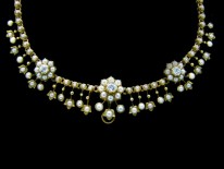 Split-Pearl & Diamond Necklace
