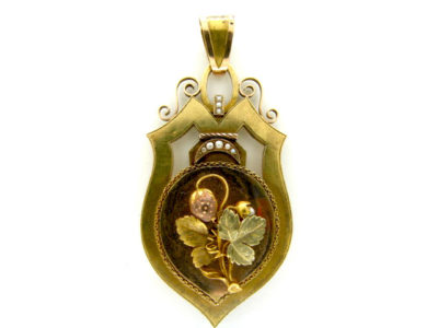 Victorian Three Colour Gold Strawberry Locket
