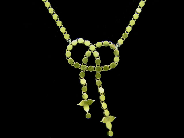 15ct Gold Lovers' Knot Pearl Necklace