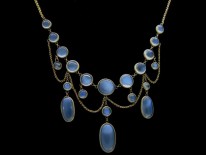 Edwardian Gold Moonstone Necklace