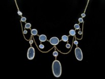 Edwardian Gold Moonstone Necklace