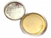 Silver & Enamel Compact Locket