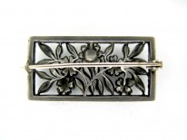 Coloured Paste Floral Brooch