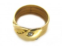 18ct Gold Victorian Snake Ring