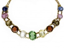 Multi Gemstone 15ct Gold Bracelet