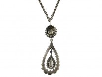 Georgian Rose Diamond Pendant