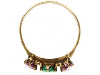 Suffragette Pink & Green Tourmaline Ring