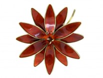 David Andersen Silver Gilt Brooch
