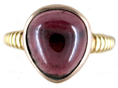 Garnet Cabochon Ring