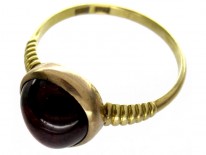 Garnet Cabochon Ring