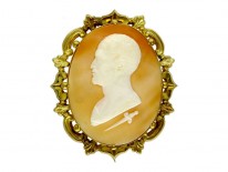 Shell Cameo of Man's Head