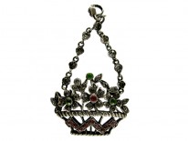 Silver Paste Basket Pendant