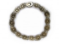 Silver Coral Flower Necklace