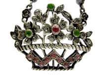 Silver Paste Basket Pendant