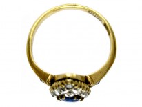 Sapphire Diamond Marquise Ring