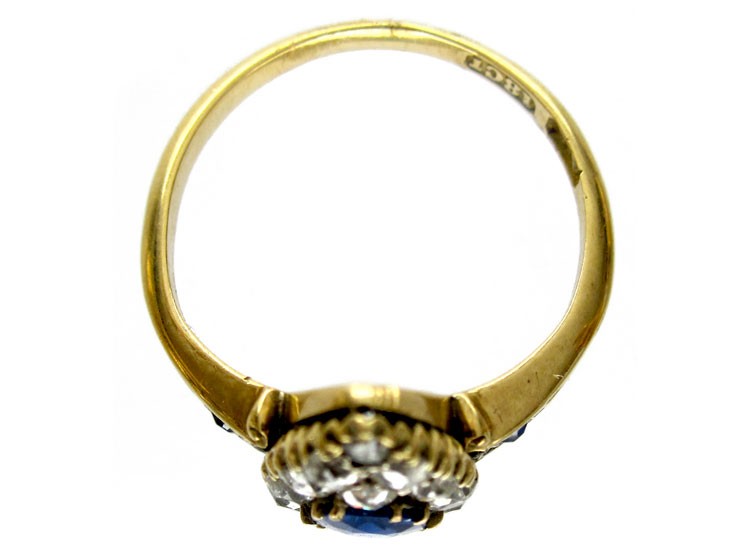 Sapphire Diamond Marquise Ring
