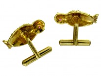 Owl 18ct Gold Cufflinks