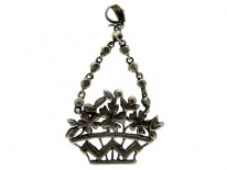 Silver Paste Basket Pendant