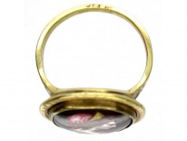 Georgian Enamel Portrait Ring