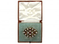 Regency Ruby Diamond Brooch