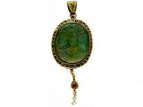 Indian Enamelled Double Sided Pendant