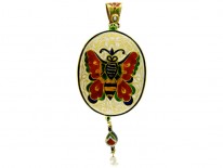 Indian Enamelled Double Sided Pendant