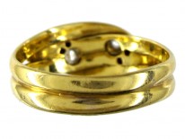 Sapphire & Diamond Snake Ring