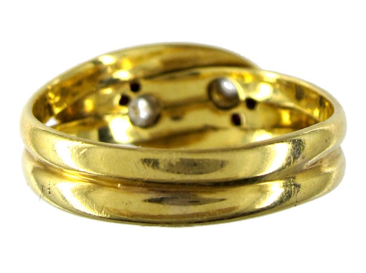 Sapphire & Diamond Snake Ring