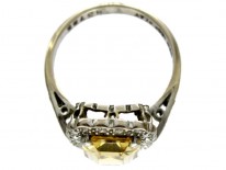 Topaz Diamond Ring