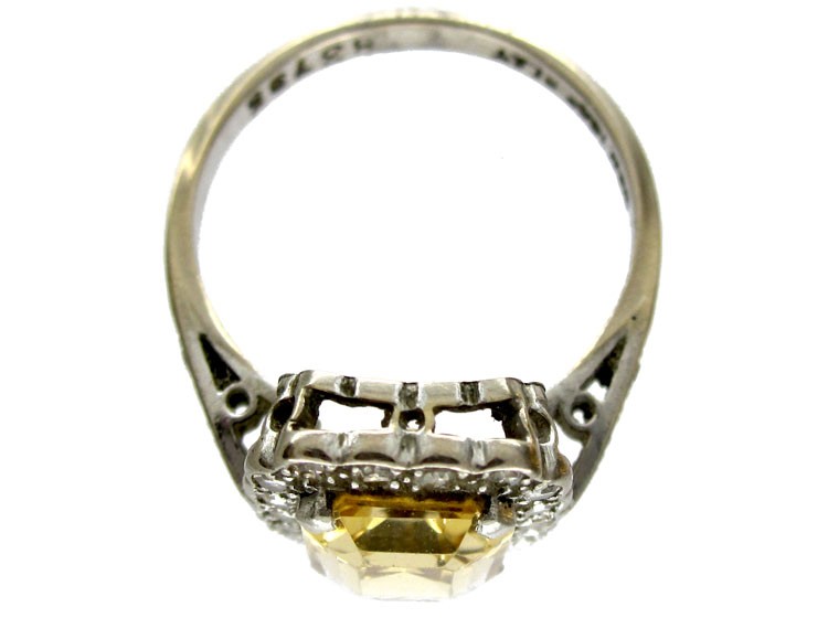 Topaz Diamond Ring