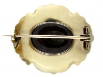 Blue Enamel 15ct Gold Brooch