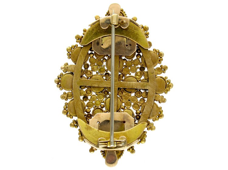 Regency Ruby Diamond Brooch